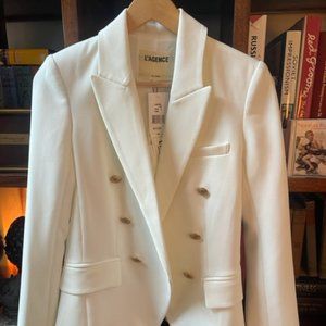 NWT L'AGENCE IVORY BLAZER SZ 0 - BRAND NEW WITH TAGS, NEVER WORN
